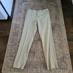 Zanella Devon Wool Dress Pants Serge Light Khaki Creased 36x36 113839